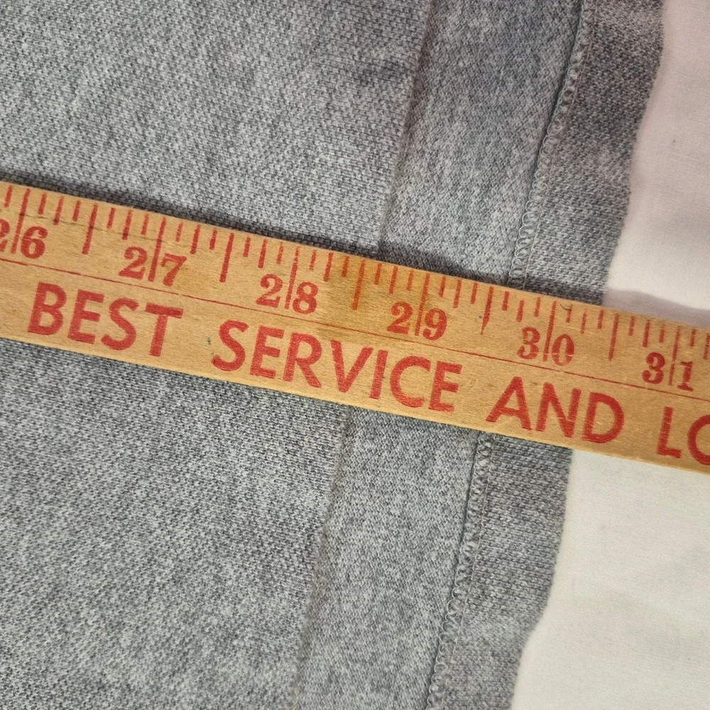 Polo Ralph Lauren Polo Shirt Mens Large Custom Fit Gray Short Sleeve Pony Logo